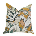 Plutus Camellia Floral Multi Color Luxury Throw Pillow - Double Sided  20' X 26' Standard