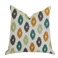 Plutus Wild Ingrid Ikat Multi Color Luxury Throw Pillow - Double Sided  20' X 26' Standard