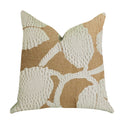 Plutus Golden Arabella Vine In Bronze Tones Luxury Throw Pillow - Double Sided  26' X 26'