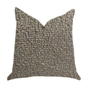 Plutus Moondust Radiance Luxury Throw Pillow In Gold Leaf  - Double Sided  12' X 25'