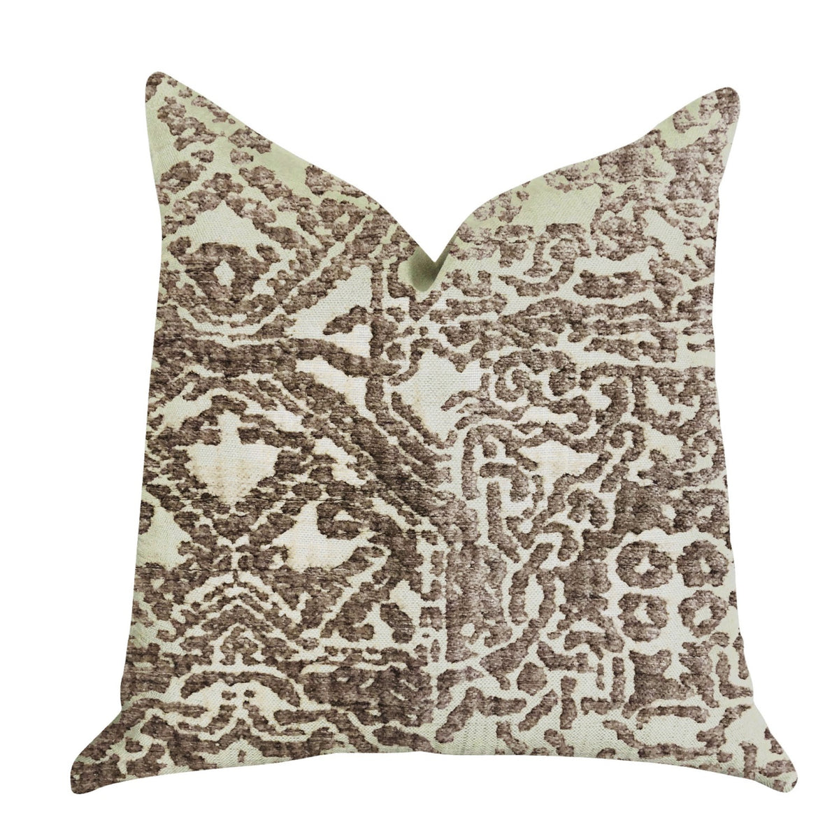 Plutus Dusky Cosmo Textured Luxury Throw Pillow - Double Sided  22' X 22'