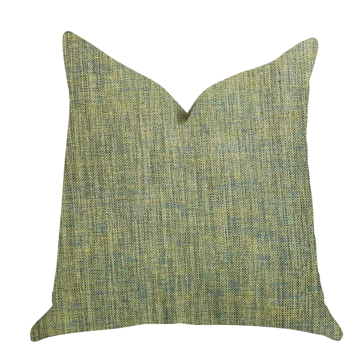 Plutus Mango Bliss Luxury Throw Pillow In Green And Yellow Tones - Double Sided  20' X 36' King