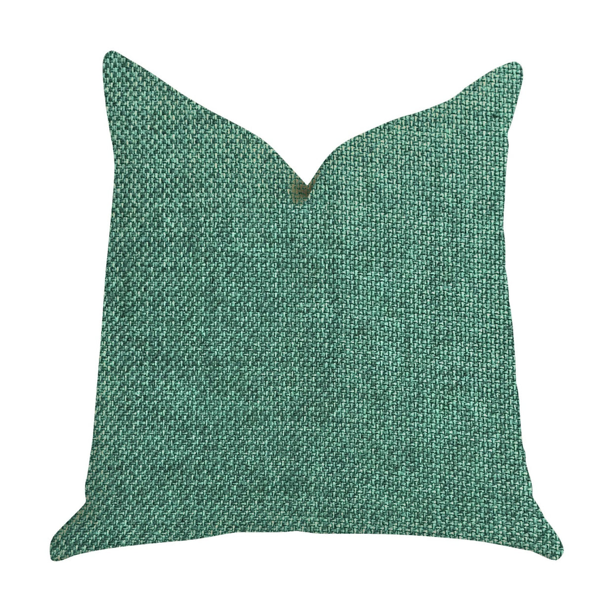 Plutus Grass Seed Luxury Throw Pillow In Green  - Double Sided  22' X 22'