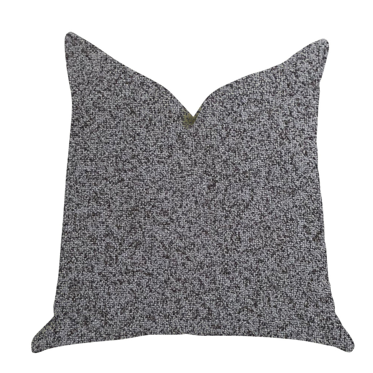 Plutus Gray Dove Luxury Throw Pillow In Gray Tones - Double Sided  18' X 18'