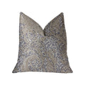 Plutus Quartz Skye Beige Luxury Throw Pillow - Double Sided  18' X 18'