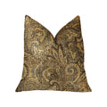 Plutus Cypress Field Brown Luxury Throw Pillow - Double Sided  20' X 30' Queen