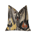 Plutus Tigerlily Gray Luxury Throw Pillow - Double Sided  20' X 36' King