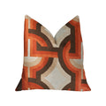 Plutus Delightful Chain Multicolor Luxury Throw Pillow - Double Sided  20' X 26' Standard