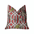 Plutus Bird Forest Multicolor Luxury Throw Pillow - Double Sided  16' X 16'