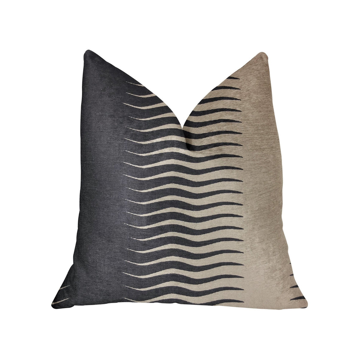 Plutus Dreamland Blue And White Luxury Throw Pillow - Double Sided  26' X 26'