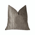 Plutus Solitude Gray Luxury Throw Pillow - Double Sided  18' X 18'