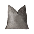 Plutus Moonlight Beige Luxury Throw Pillow - Double Sided  24' X 24'