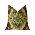 Plutus Destiny Multicolor Luxury Throw Pillow - Double Sided  20' X 20'