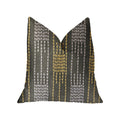 Plutus Capella Green Luxury Throw Pillow - Double Sided  26' X 26'