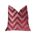Plutus Valentina Red Luxury Throw Pillow - Double Sided  16' X 16'