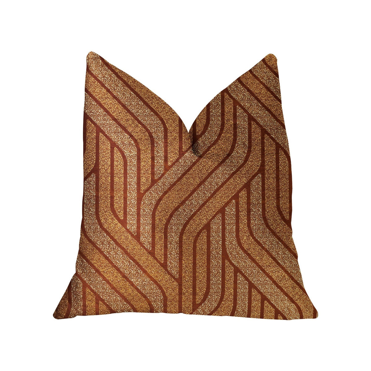 Plutus Twin Overpass Orange Luxury Throw Pillow - Double Sided  20' X 36' King