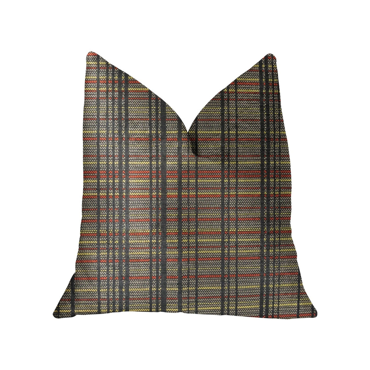 Plutus Grizzly Cay Gray Luxury Throw Pillow - Double Sided  12' X 20'