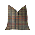 Plutus Grizzly Cay Gray Luxury Throw Pillow - Double Sided  22' X 22'