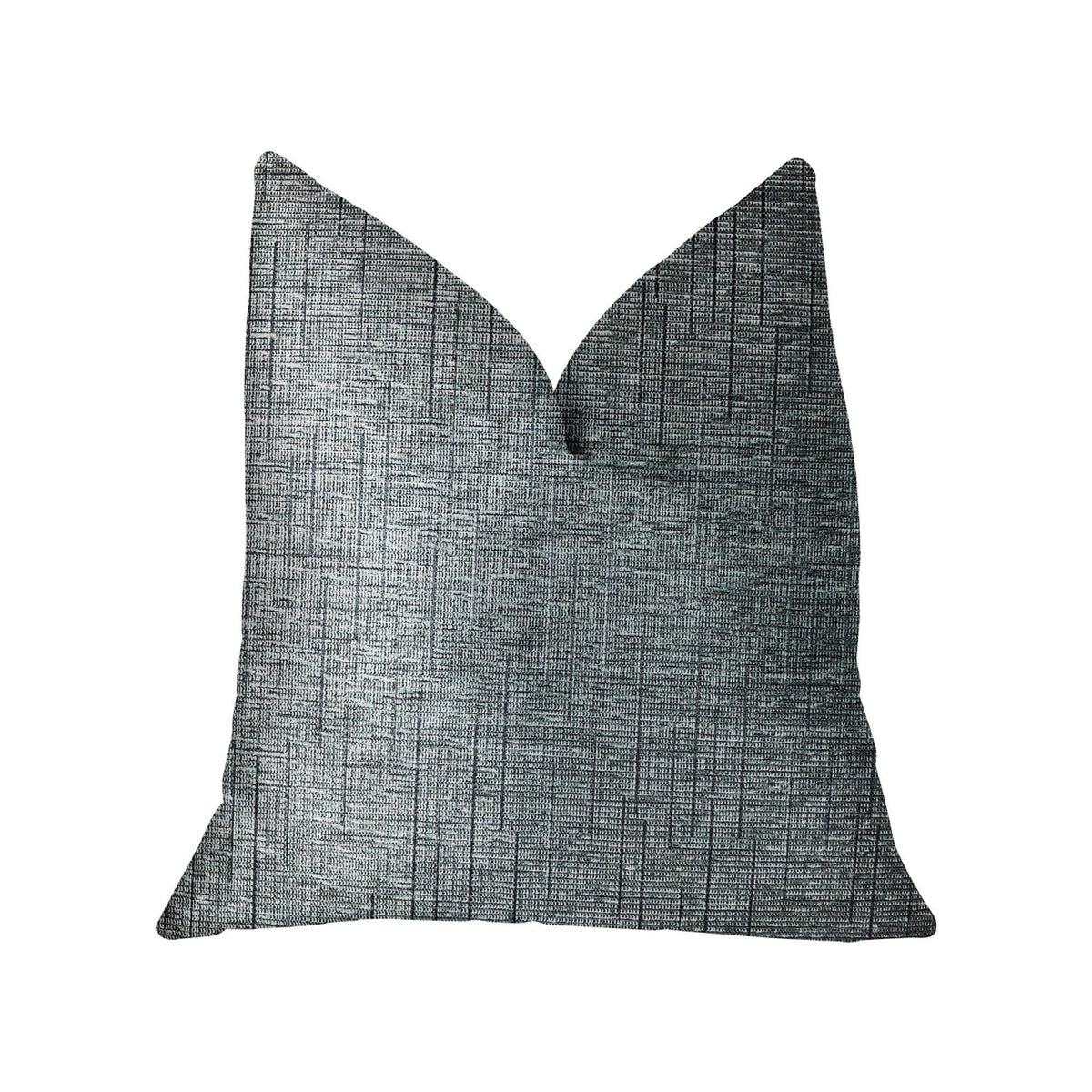 Plutus Newera Bliss Blue Luxury Throw Pillow - Double Sided  20' X 20'