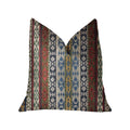 Plutus Arrowhead Canal Multicolor Luxury Throw Pillow - Double Sided  20' X 20'