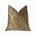Plutus Mira Mirage Gold Luxury Throw Pillow - Double Sided  20' X 36' King