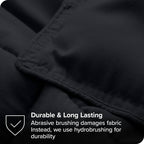 Queen size Luxuriously Soft Down Alternative Comforter Set in Black