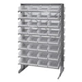 Pick Rack, slopped, double sided, 24L x 36W x 60H, 800 lbs. capacity, (16) shelves configuration, includes: (64) QSB107 clear bi
