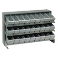 Pick Rack, slopped, bench style, 12-1/2L x 36W x 23H, 250 lbs. capacity, (3) shelves configuration, includes: (27) QED501 gray b