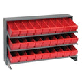 Pick Rack, slopped, bench style, 12-1/2L x 36W x 23H, 250 lbs. capacity, (3) shelves configuration, includes: (27) QED501 red bi