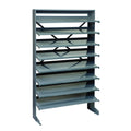 Pick Rack, slopped, single sided, 12D x 36W x 60H, 400 lbs. capacity, includes: (8) shelves, steel (bins not included)