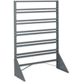 Rail Rack, single sided, 36L x 15W x 53H, 600 lbs load capacity, includes: (12) rails, multiple bin configurations available (bi