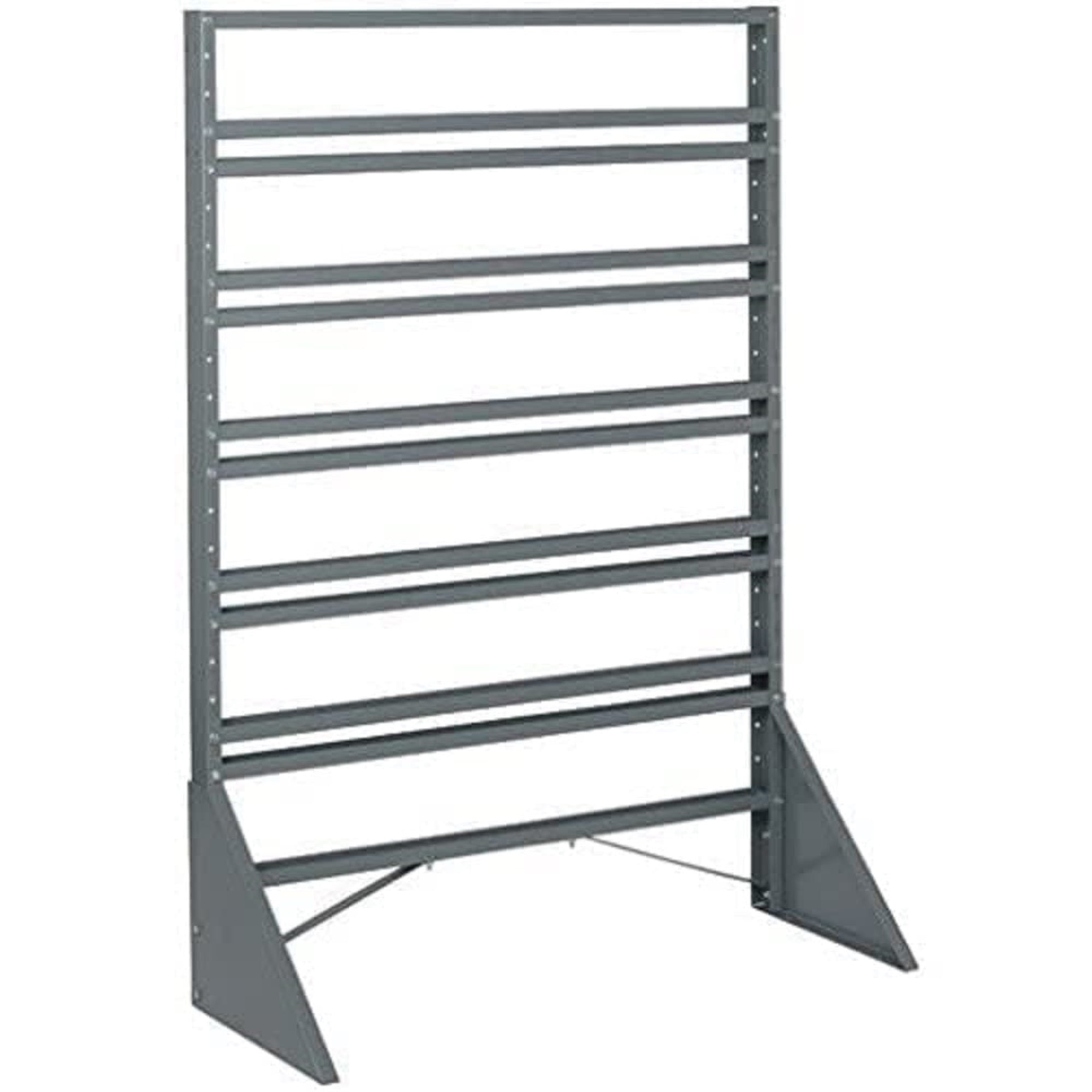 Rail Rack, single sided, 36L x 15W x 53H, 600 lbs load capacity, includes: (12) rails, multiple bin configurations available (bi