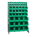 Rail Rack, single sided, 36L x 15W x 53H, 600 lbs load capacity, includes: (16) rails, (16) QUS220, (18) QUS230 and (12) QUS240 