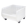 Hulk 24 Container, mobile, 23-7/8L x 18-1/4W x 15H, stackable, polypropylene, clear, Made in USA