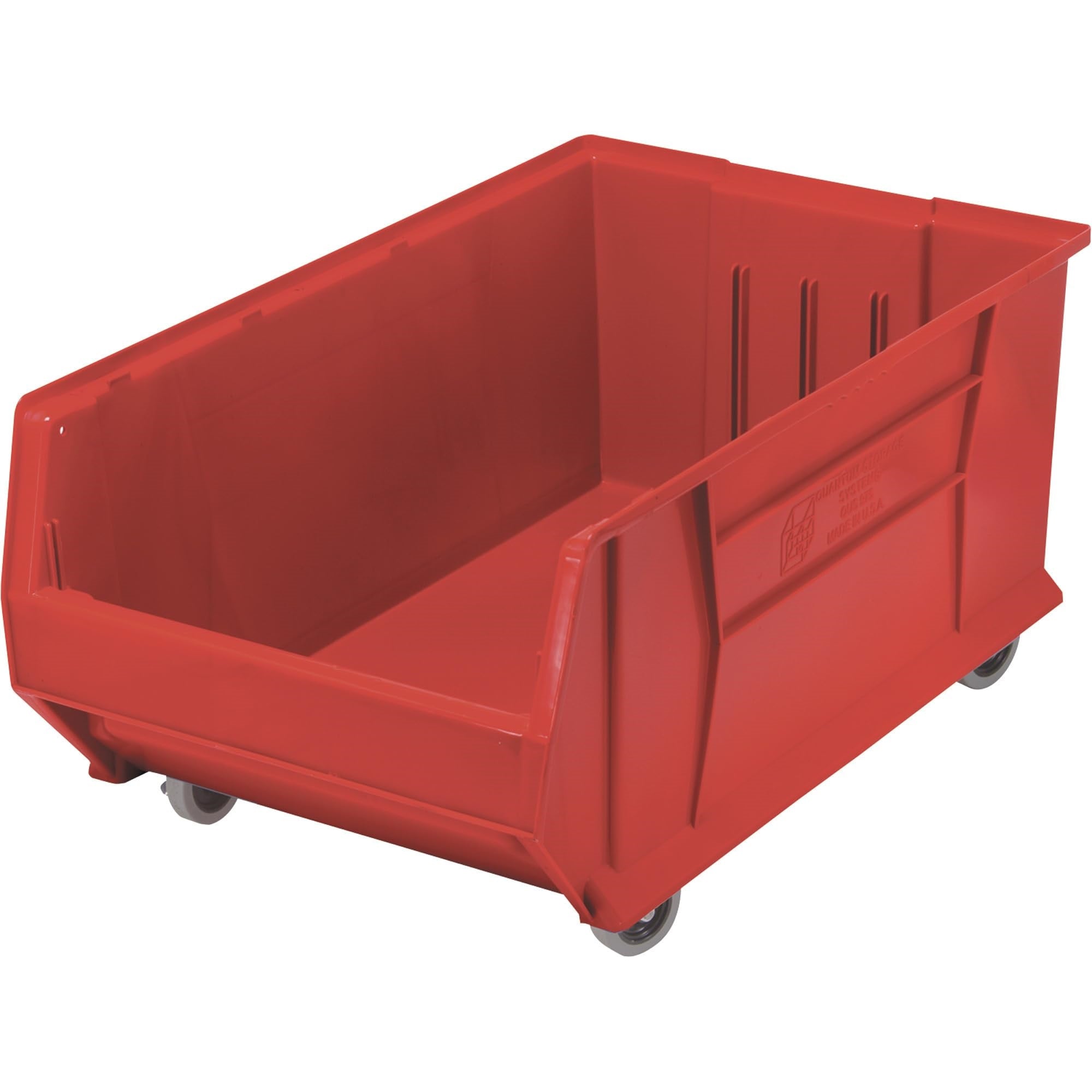 Hulk 30 Container, mobile, 29-7/8L x 18-1/4W x 15H, stackable, polypropylene, red, Made in USA
