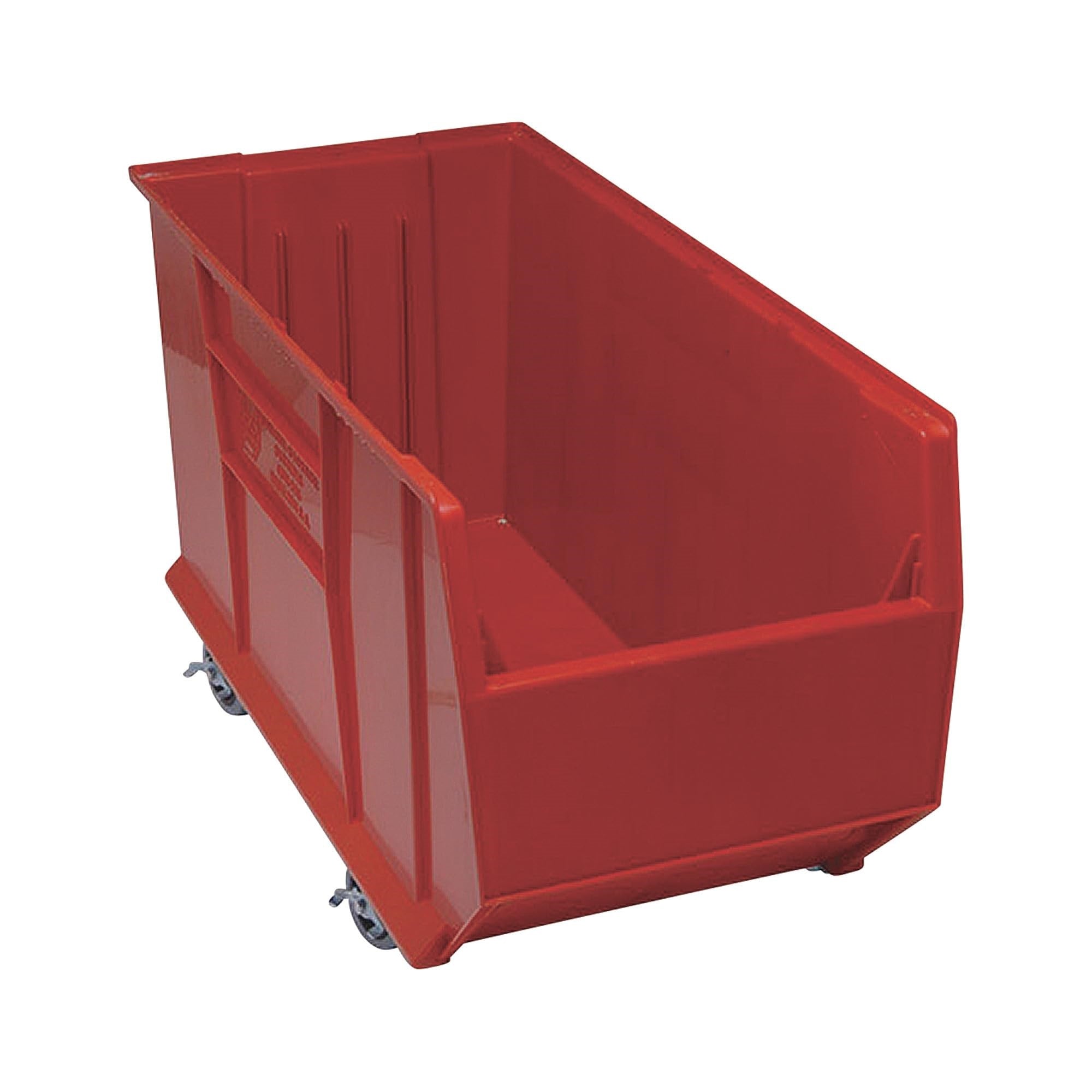 Hulk 36Container, mobile, 35-7/8L x 16-1/2W x 20-1/2H, stackable, polypropylene, red, Made in USA