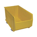Hulk 36Container, mobile, 35-7/8L x 19-7/8W x 20-1/2H, stackable, polypropylene, yellow, Made in USA