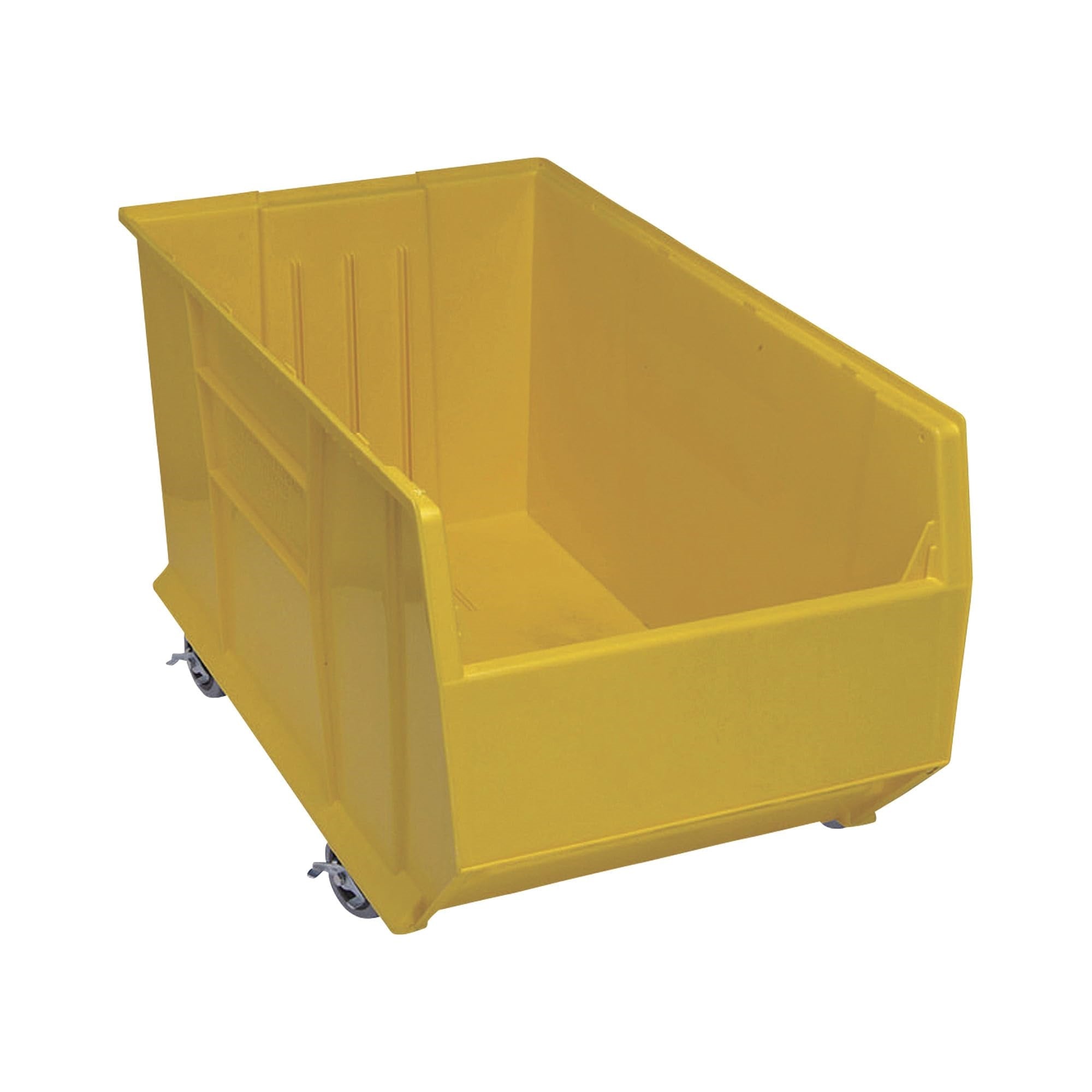 Hulk 36Container, mobile, 35-7/8L x 19-7/8W x 20-1/2H, stackable, polypropylene, yellow, Made in USA