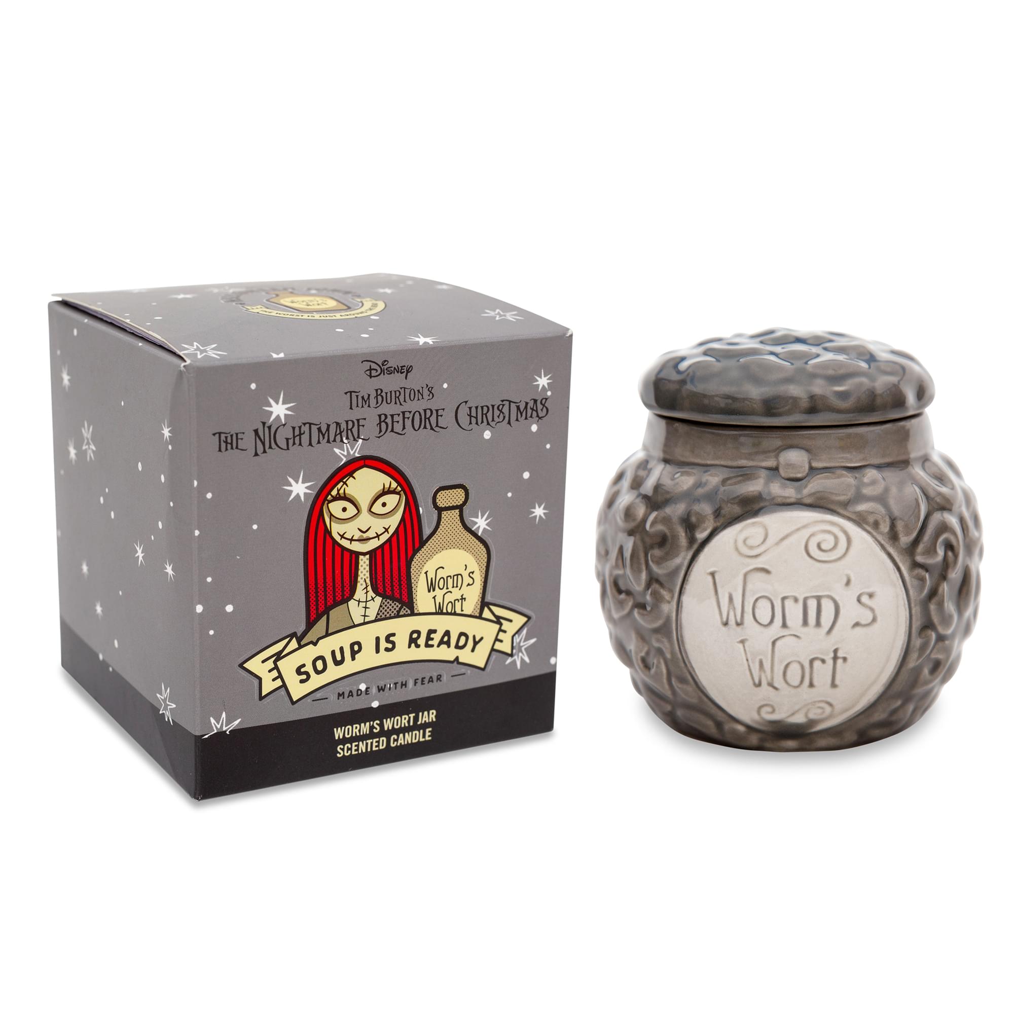 Disney The Nightmare Before christmas Sallys Jar ceramic candle  Worms Wort