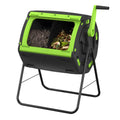Rsimaze 48 Gallon Geared Two Compartment Compost Tumbler