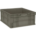 Stacker Straight Wall Container, 24L x 22-1/2W x 11H, up to 175 lbs. stack capacity, injection molded high density polyethylene,