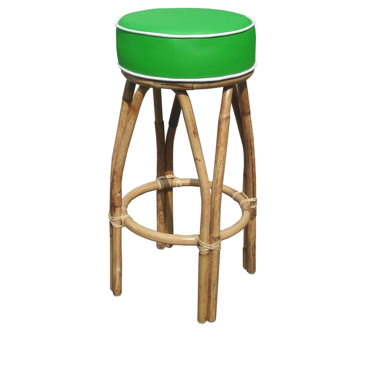 Dart Collection, Inc Tropical Rattan Green Counter Stool