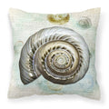 'Caroline'S Treasures Sb3033Pw1414 Shells Canvas Fabric Decorative Pillow, Large, Multicolor'