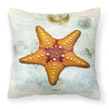 'Caroline'S Treasures Sb3035Pw1414 Starfish Canvas Fabric Decorative Pillow, Large, Multicolor'