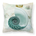 'Caroline'S Treasures Sb3037Pw1414 Shells Canvas Fabric Decorative Pillow, Large, Multicolor'