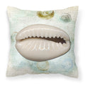 'Caroline'S Treasures Sb3038Pw1414 Shells Canvas Fabric Decorative Pillow, Large, Multicolor'