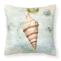 'Caroline'S Treasures Sb3049Pw1414 Shells Canvas Fabric Decorative Pillow, Large, Multicolor'