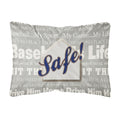 'Caroline'S Treasures Sb3079Pw1216 Safe At Home Canvas Fabric Decorative Pillow, Large, Multicolor'