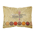 'Caroline'S Treasures Sb3089Pw1216 Bon Appetite & Spices Canvas Fabric Decorative Pillow, Large, Multicolor'