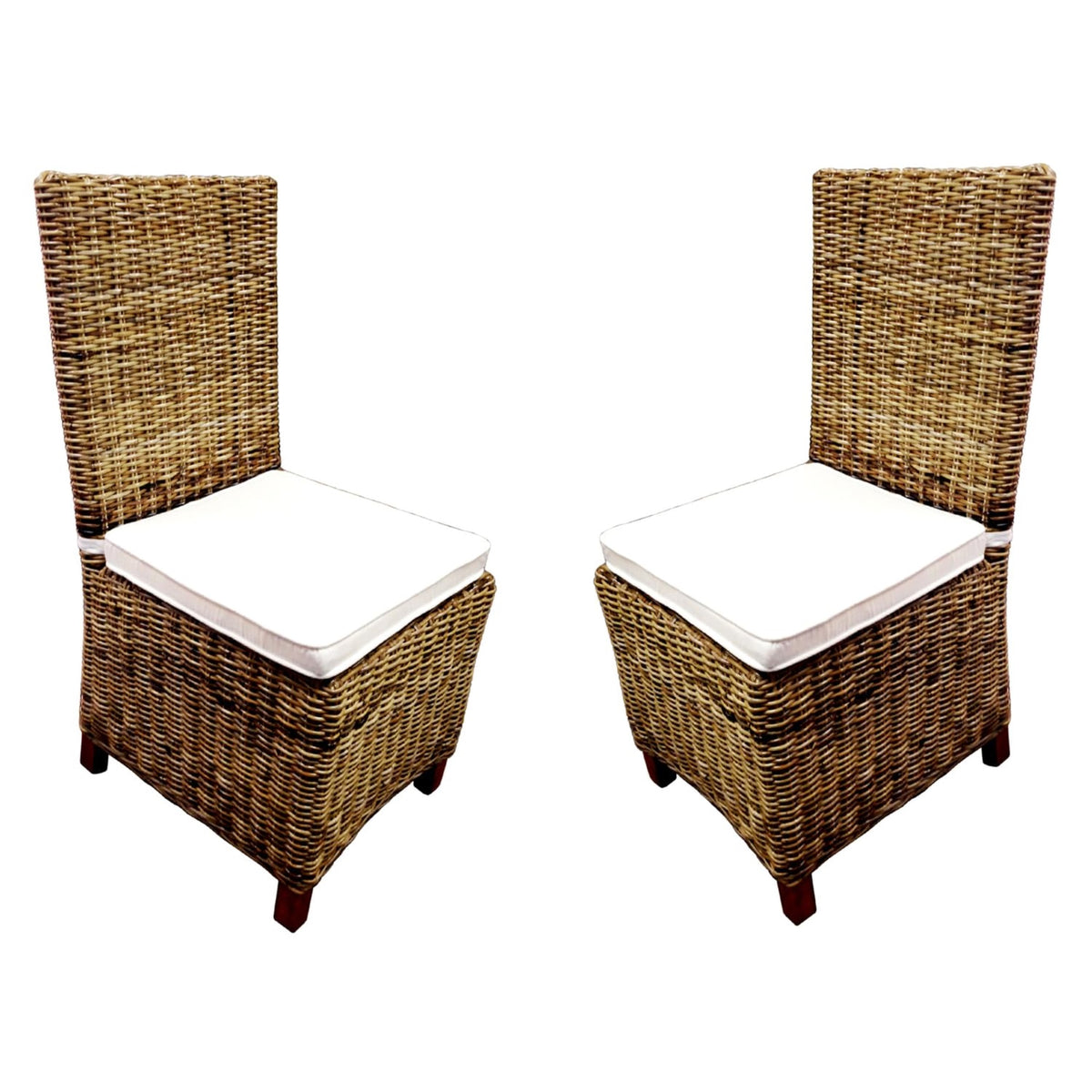 Dart Collection, Inc Rattan Wicker Dining Chair (Set Of 2 Pcs)